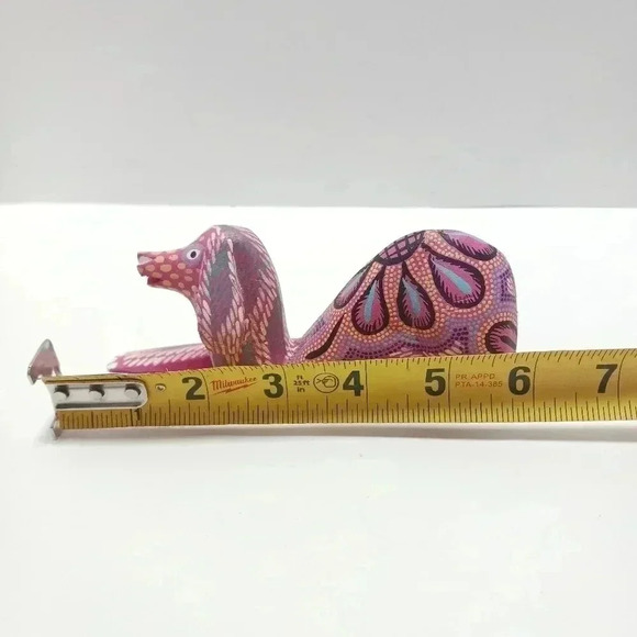 Mexican Folk Art Carved Dog Hugo santiago - Picture 7 of 8